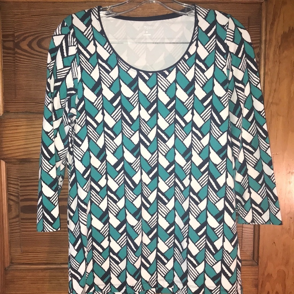 Kim Rogers 3/4 Sleeve Blouse S